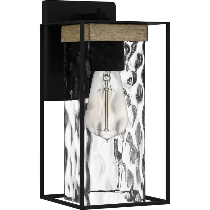 Quoizel LWD8405MBK One Light Outdoor Wall Mount, Matte Black
