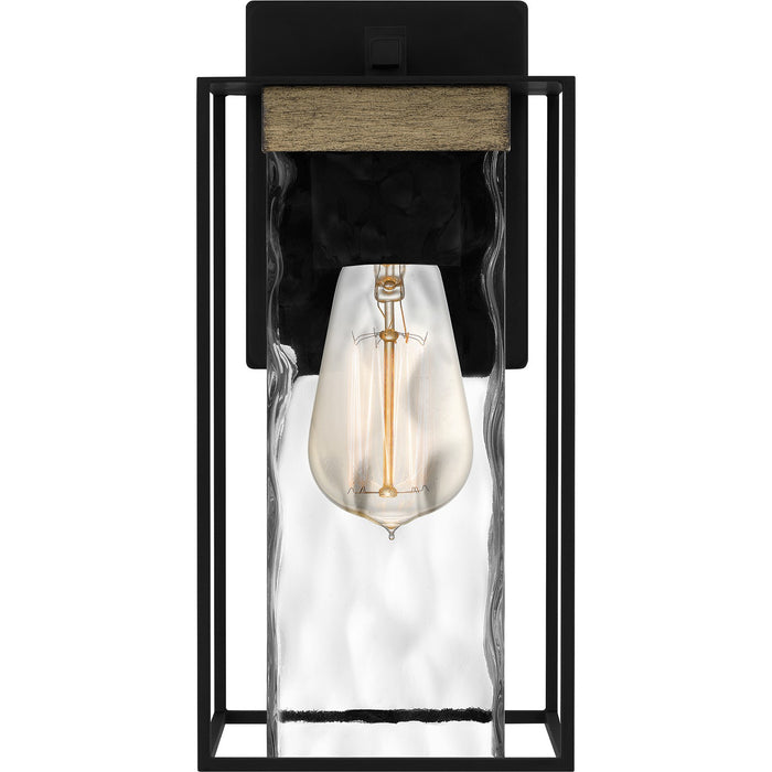Quoizel LWD8405MBK One Light Outdoor Wall Mount, Matte Black