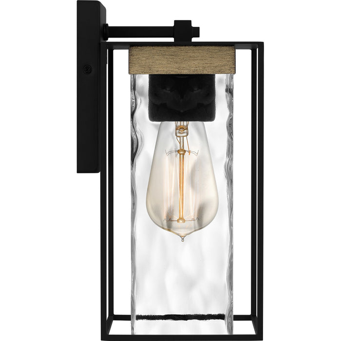 Quoizel LWD8405MBK One Light Outdoor Wall Mount, Matte Black