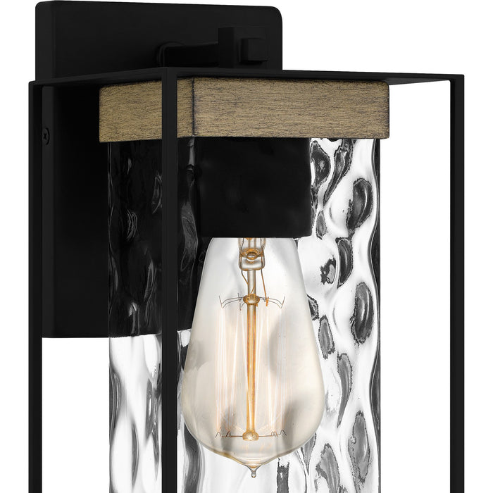 Quoizel LWD8405MBK One Light Outdoor Wall Mount, Matte Black