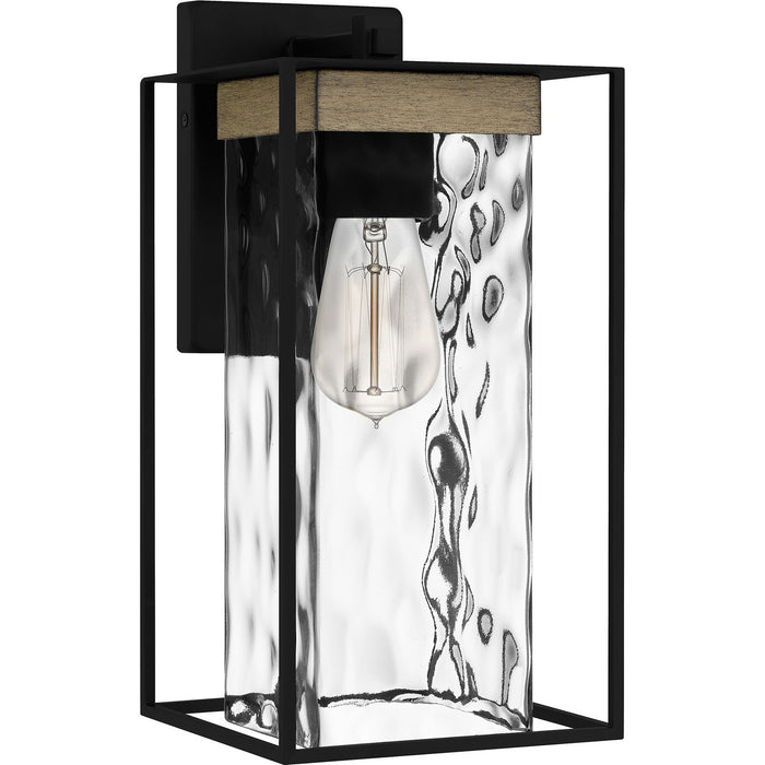 Quoizel LWD8407MBK One Light Outdoor Wall Mount, Matte Black