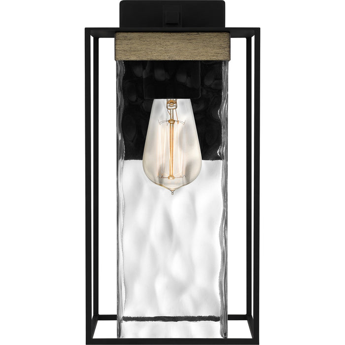 Quoizel LWD8407MBK One Light Outdoor Wall Mount, Matte Black