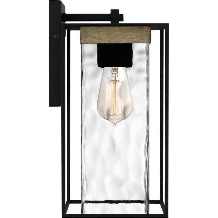 Quoizel LWD8407MBK One Light Outdoor Wall Mount, Matte Black