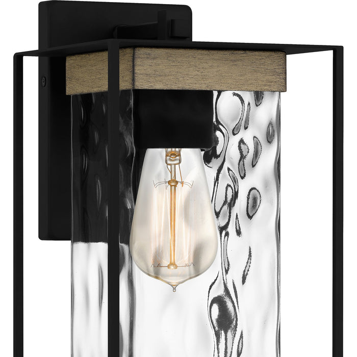 Quoizel LWD8407MBK One Light Outdoor Wall Mount, Matte Black