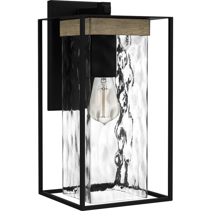 Quoizel LWD8408MBK One Light Outdoor Wall Mount, Matte Black