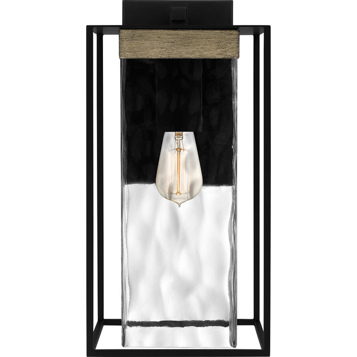 Quoizel LWD8408MBK One Light Outdoor Wall Mount, Matte Black
