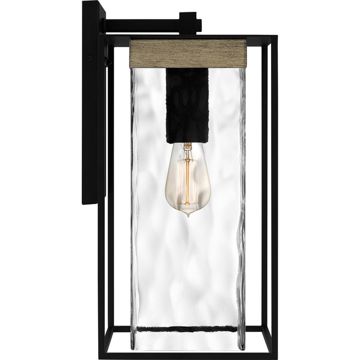 Quoizel LWD8408MBK One Light Outdoor Wall Mount, Matte Black
