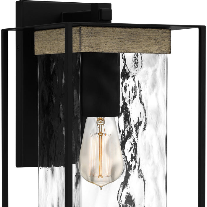 Quoizel LWD8408MBK One Light Outdoor Wall Mount, Matte Black
