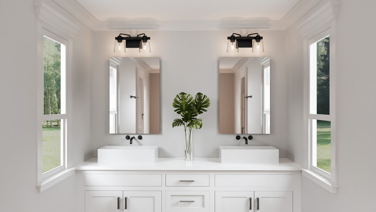 Quoizel LYD8616MBK Two Light Bath, Matte Black