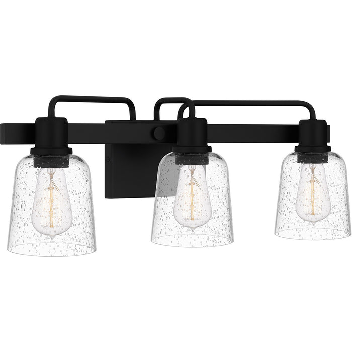 Quoizel LYD8624MBK Three Light Bath, Matte Black