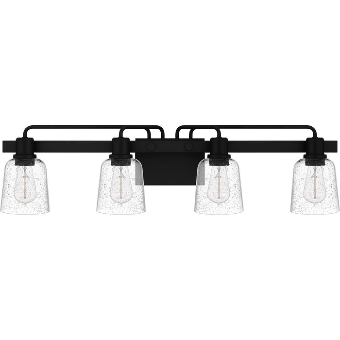 Quoizel LYD8634MBK Four Light Bath, Matte Black