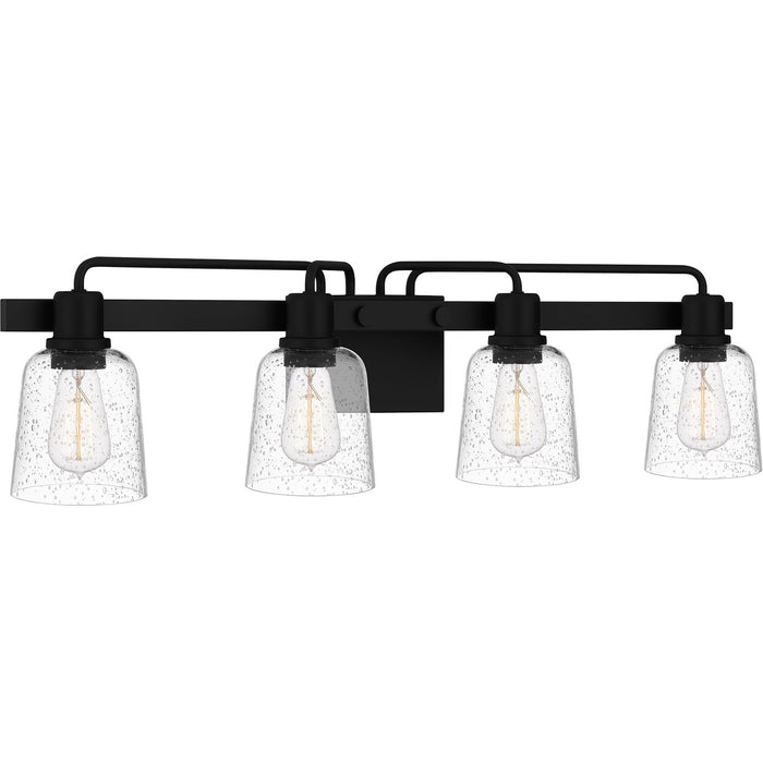 Quoizel LYD8634MBK Four Light Bath, Matte Black