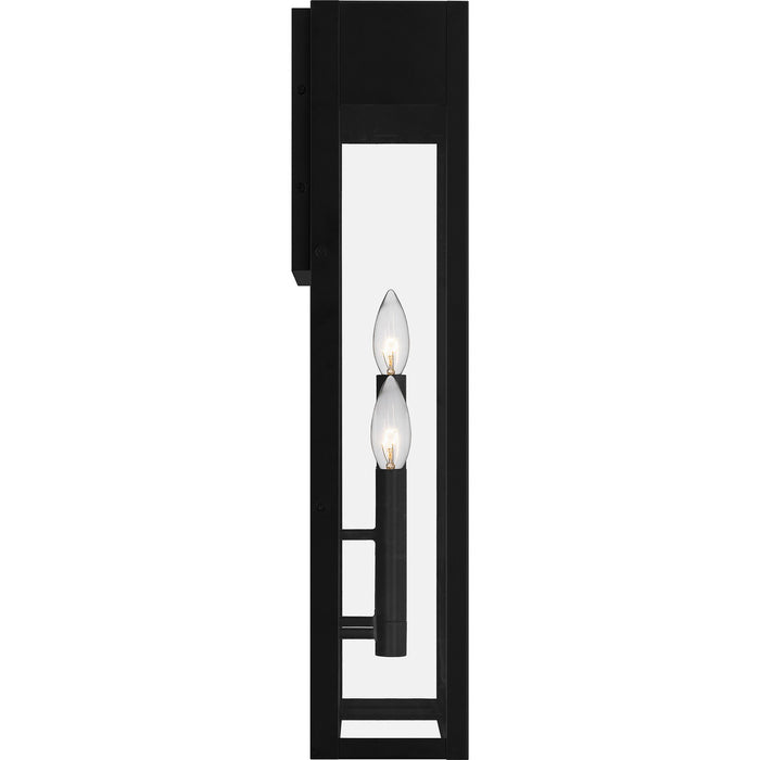 Quoizel MAE8410MBK Three Light Outdoor Wall Mount, Matte Black