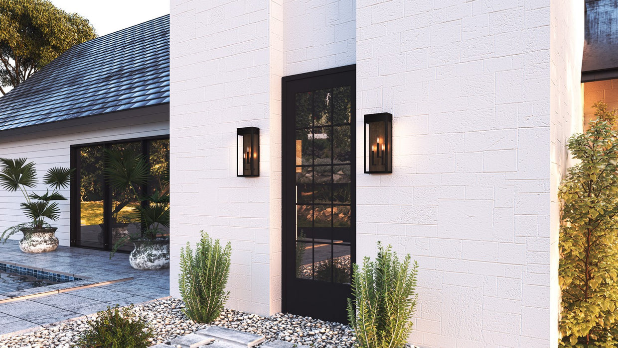 Quoizel MAE8410MBK Three Light Outdoor Wall Mount, Matte Black