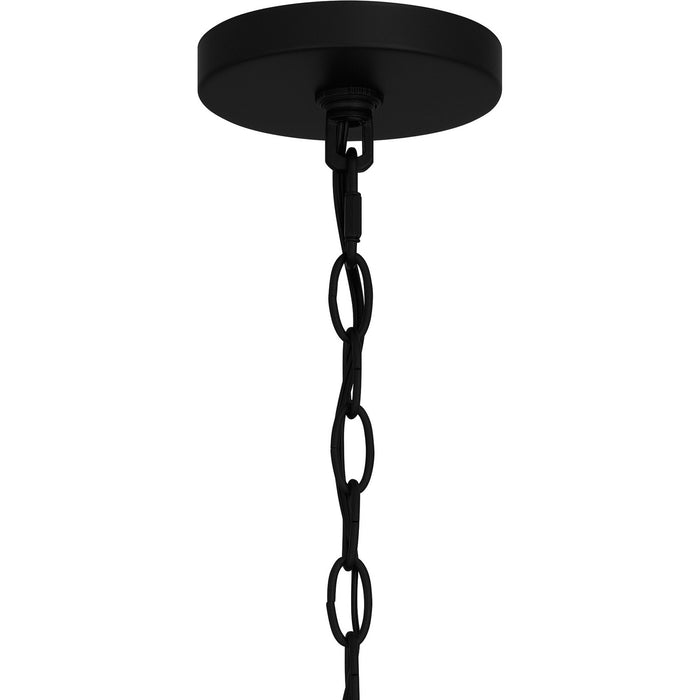 Quoizel MUL1909MBK One Light Outdoor Hanging Lantern, Matte Black