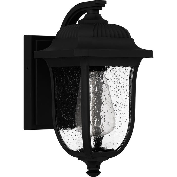Quoizel MUL8406MBK One Light Outdoor Wall Mount, Matte Black