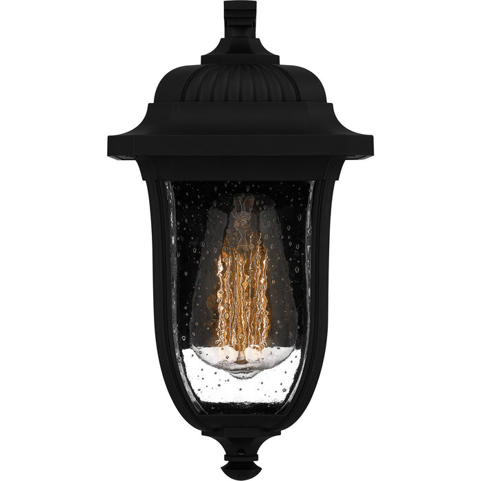 Quoizel MUL8406MBK One Light Outdoor Wall Mount, Matte Black