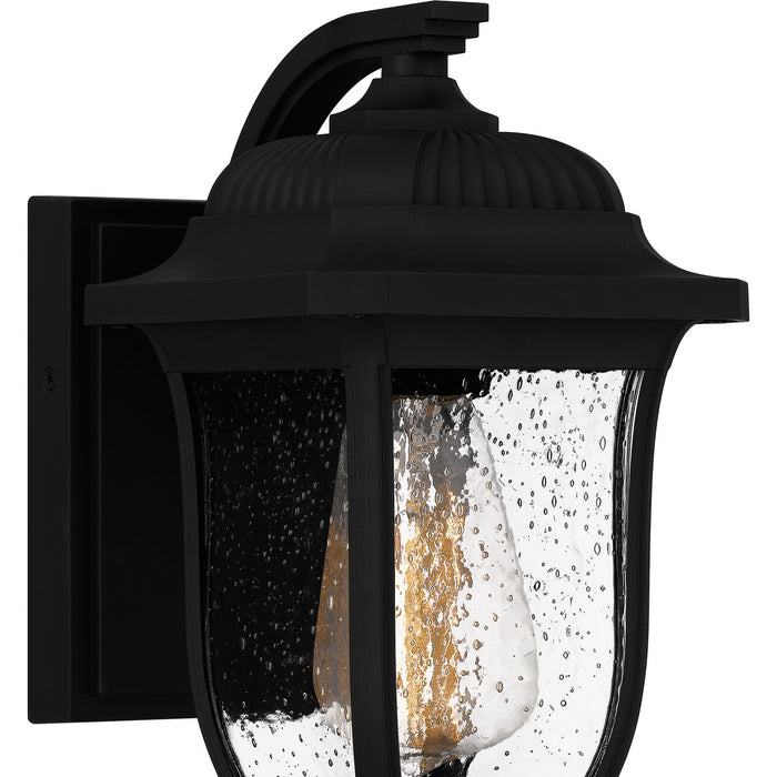 Quoizel MUL8406MBK One Light Outdoor Wall Mount, Matte Black