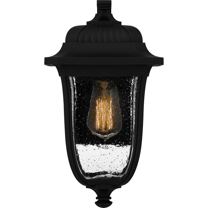 Quoizel MUL8408MBK One Light Outdoor Wall Mount, Matte Black