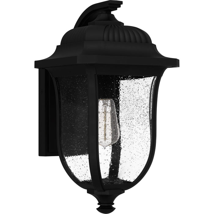 Quoizel MUL8409MBK One Light Outdoor Wall Mount, Matte Black