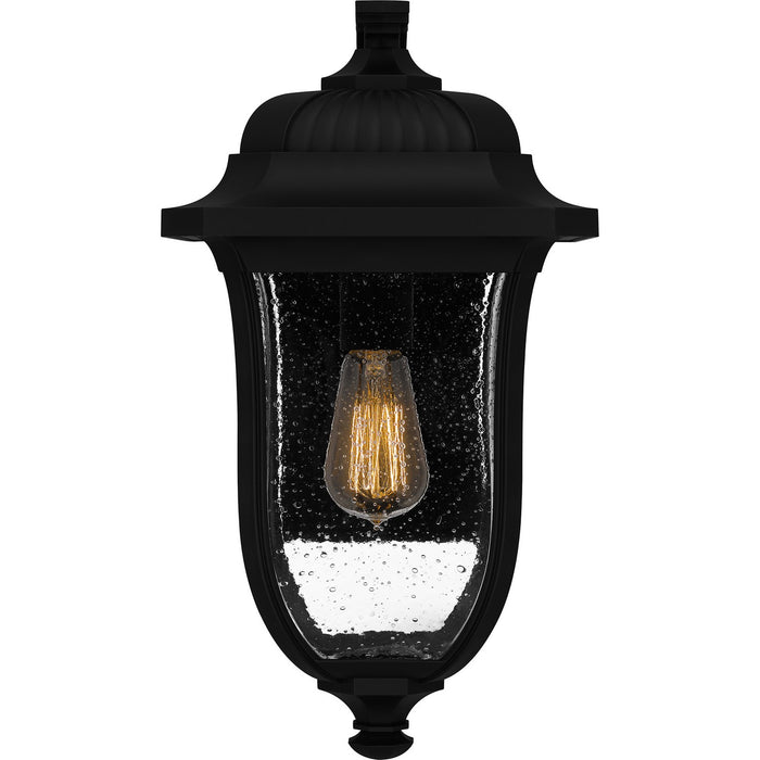 Quoizel MUL8409MBK One Light Outdoor Wall Mount, Matte Black