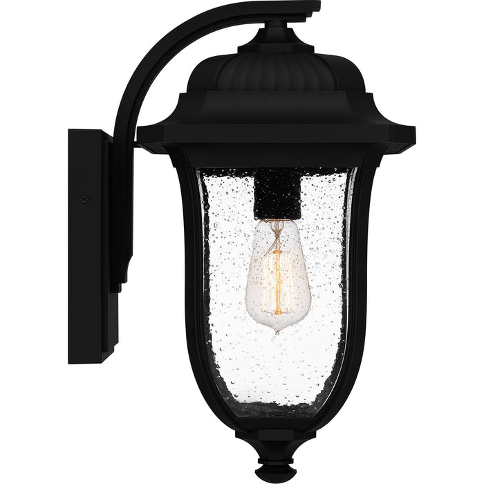 Quoizel MUL8409MBK One Light Outdoor Wall Mount, Matte Black