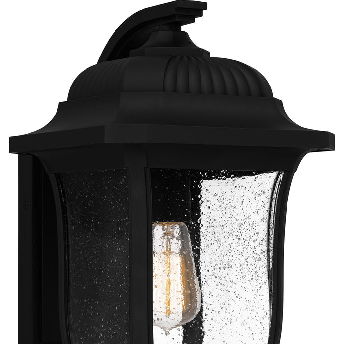 Quoizel MUL8409MBK One Light Outdoor Wall Mount, Matte Black