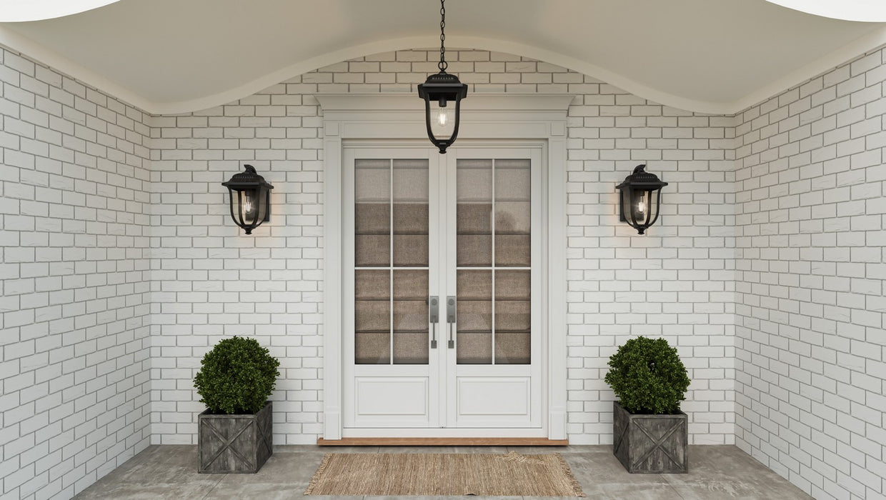 Quoizel MUL8409MBK One Light Outdoor Wall Mount, Matte Black
