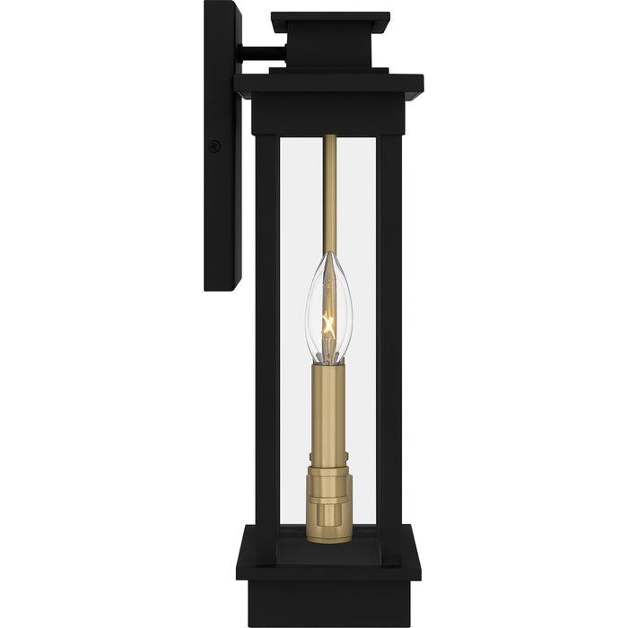 Quoizel NOE8407MBK Two Light Outdoor Wall Mount, Matte Black