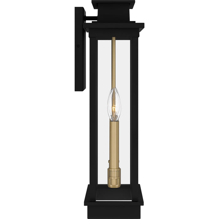 Quoizel NOE8409MBK Two Light Outdoor Wall Mount, Matte Black