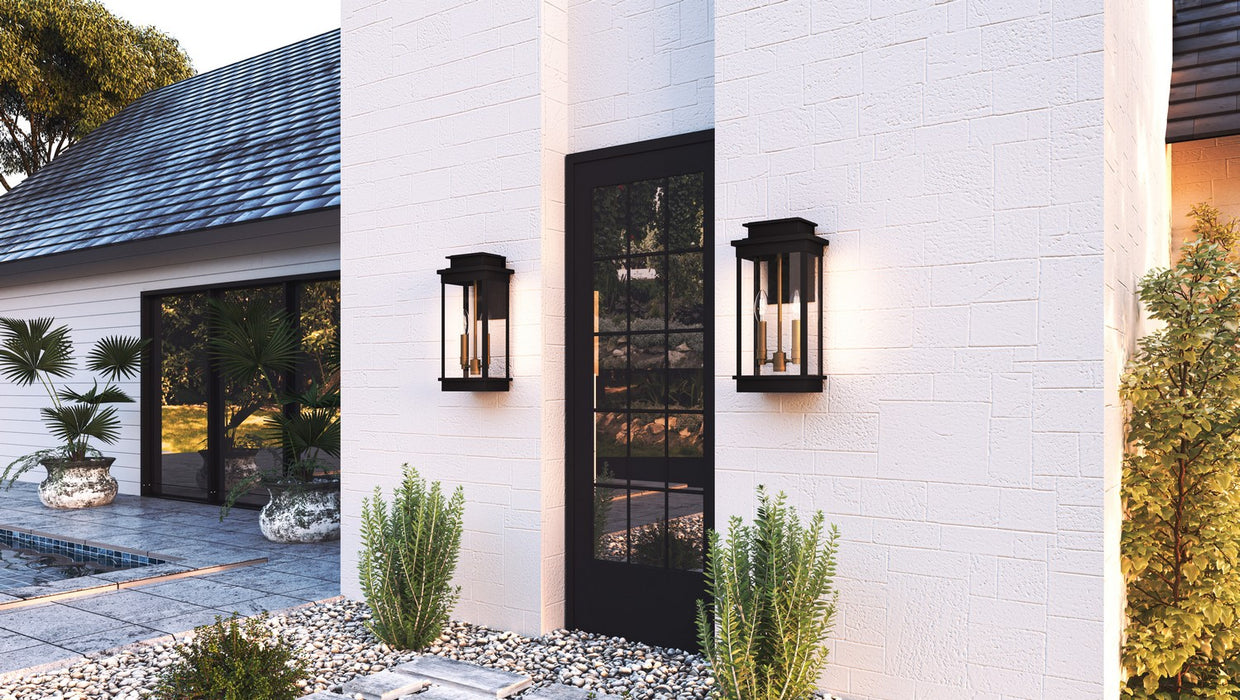 Quoizel NOE8409MBK Two Light Outdoor Wall Mount, Matte Black