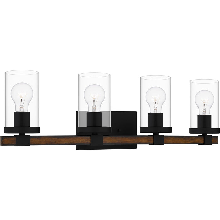 Quoizel NTH8629MBK Four Light Bath, Matte Black