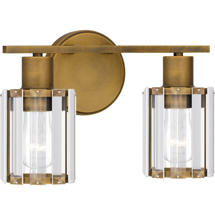 Quoizel PCILA8612WS Two Light Bath, Weathered Brass