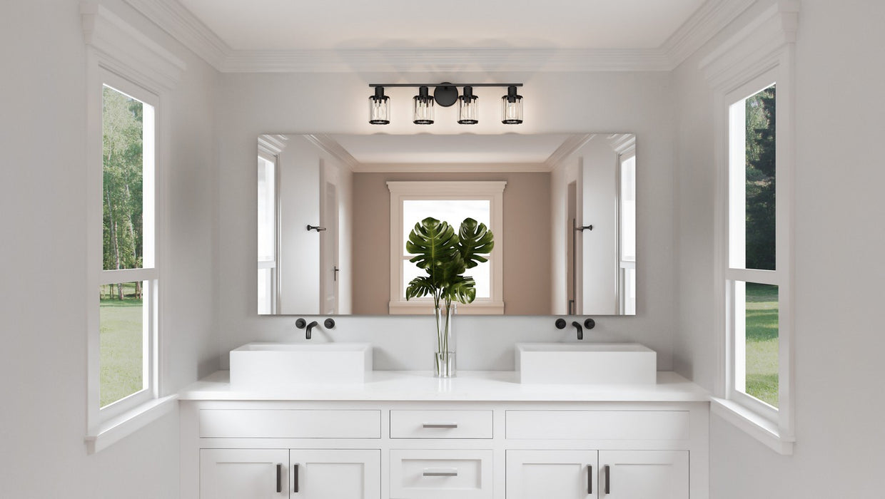 Quoizel PCILA8629MBK Four Light Bath, Matte Black