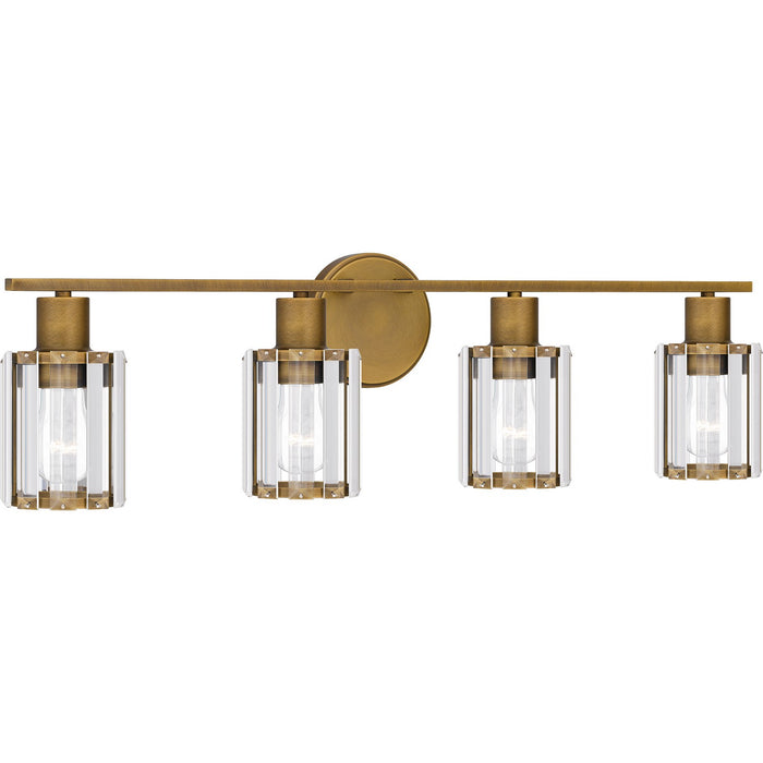 Quoizel PCILA8629WS Four Light Bath, Weathered Brass
