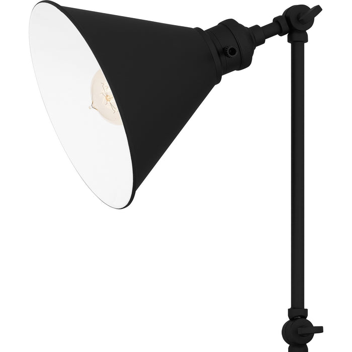 Quoizel QW16133MBK One Light Wall Sconce, Matte Black