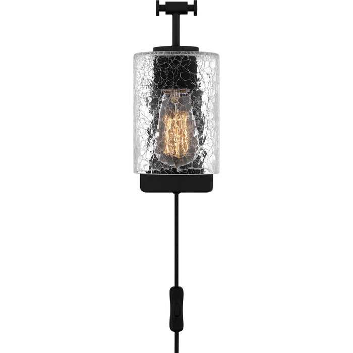 Quoizel QW16134MBK One Light Wall Sconce, Matte Black