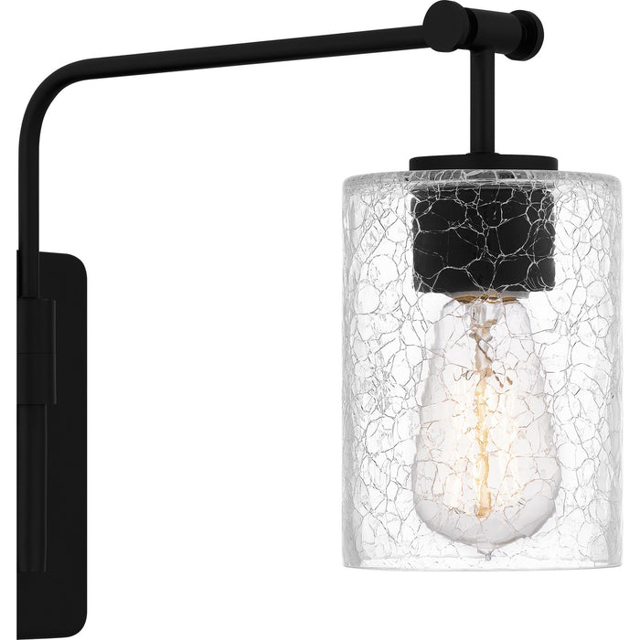 Quoizel QW16134MBK One Light Wall Sconce, Matte Black