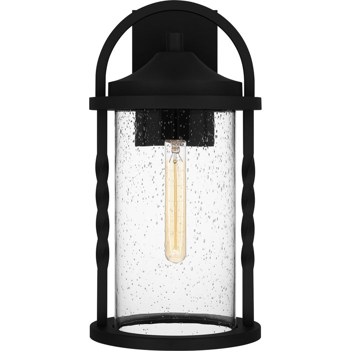 Quoizel RCE8409EK One Light Outdoor Wall Mount, Earth Black