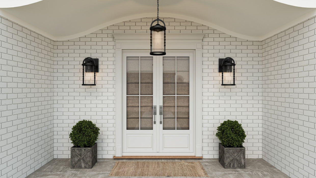 Quoizel RCE8409EK One Light Outdoor Wall Mount, Earth Black