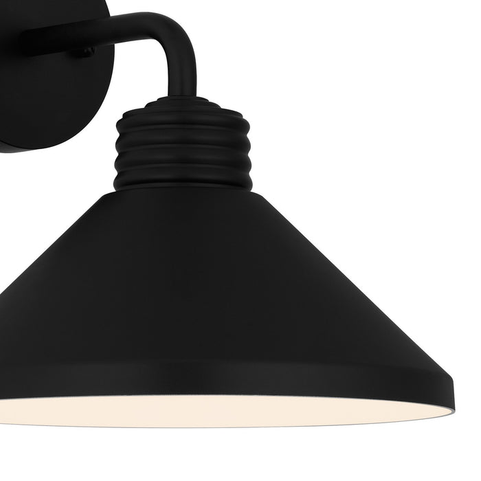 Quoizel REN8411MBK One Light Outdoor Wall Mount, Matte Black