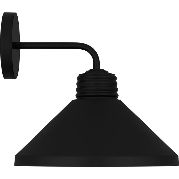 Quoizel REN8414MBK One Light Outdoor Wall Mount, Matte Black