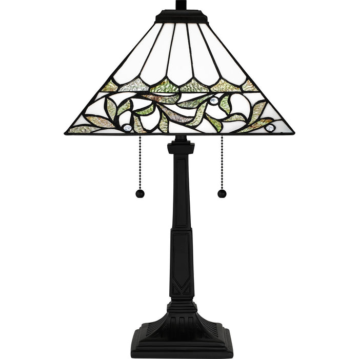 Quoizel TF16135MBK Two Light Table Lamp, Matte Black