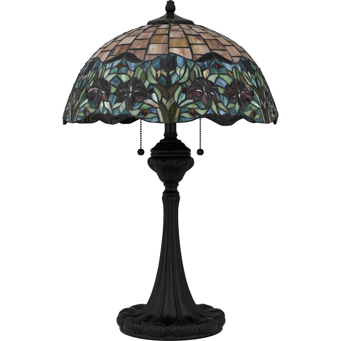 Quoizel TF16141MBK Three Light Table Lamp, Matte Black