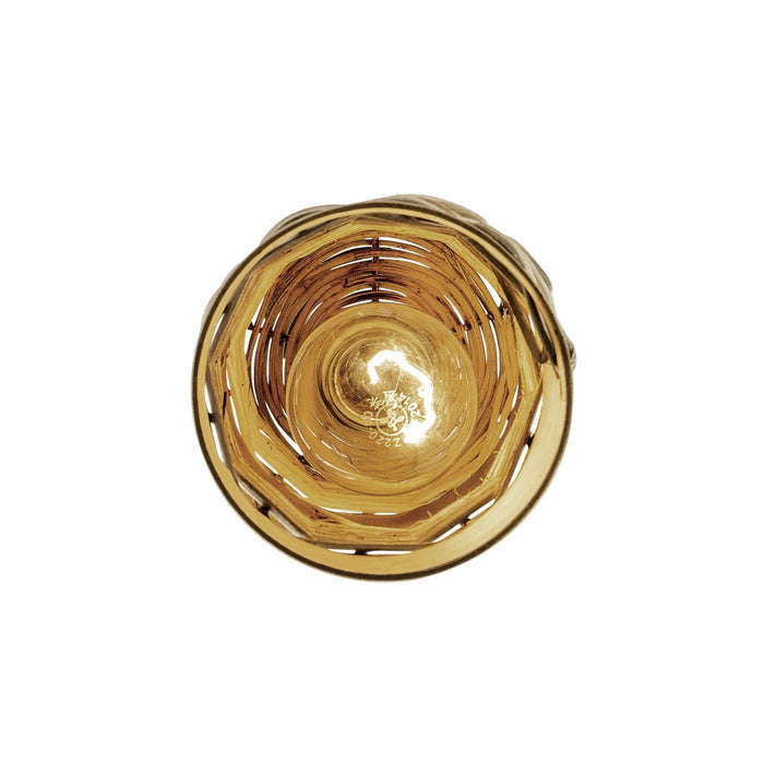 Varaluz 240M01BTR One Light Mini Pendant, Baguette/Natural Rattan