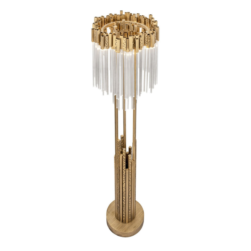 Varaluz 309L06HG Six Light Floor Lamp, Havana Gold