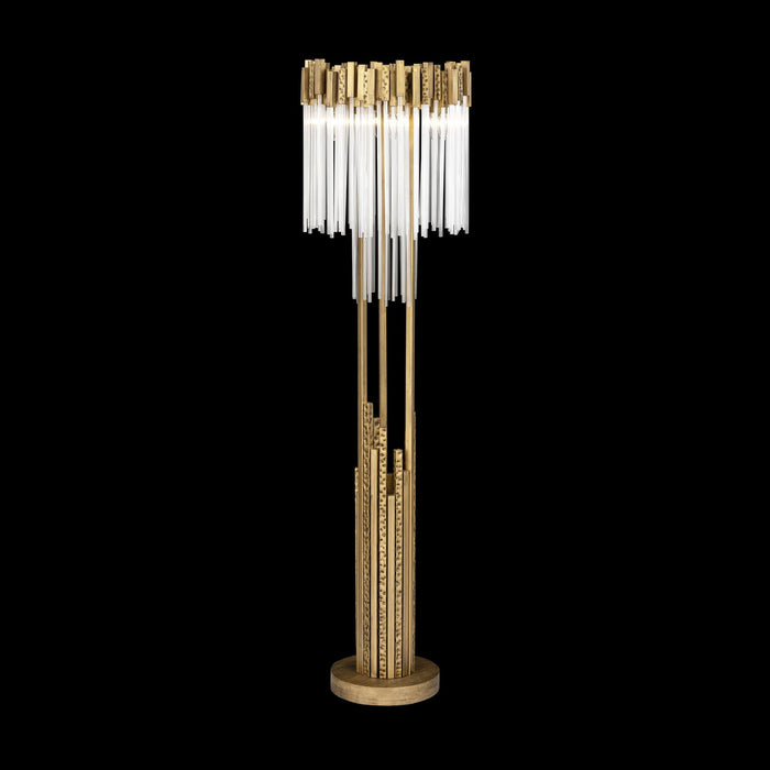 Varaluz 309L06HG Six Light Floor Lamp, Havana Gold