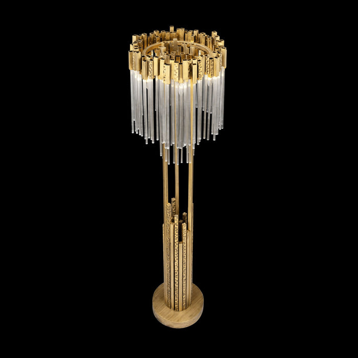 Varaluz 309L06HG Six Light Floor Lamp, Havana Gold