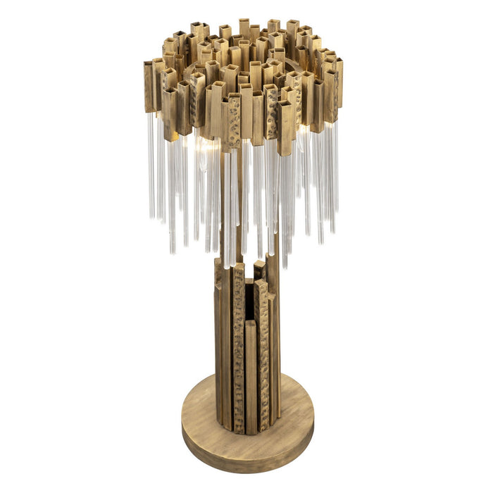 Varaluz 309T03HG Three Light Table Lamp, Havana Gold