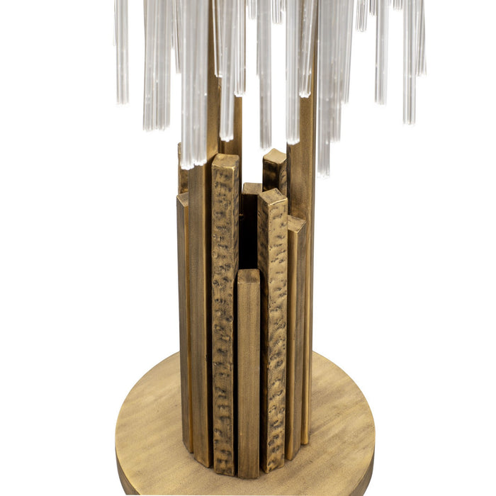 Varaluz 309T03HG Three Light Table Lamp, Havana Gold